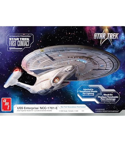 Amazon.com: USS Enterprise NCC-1701-E Bandai Model Kit 1/1700